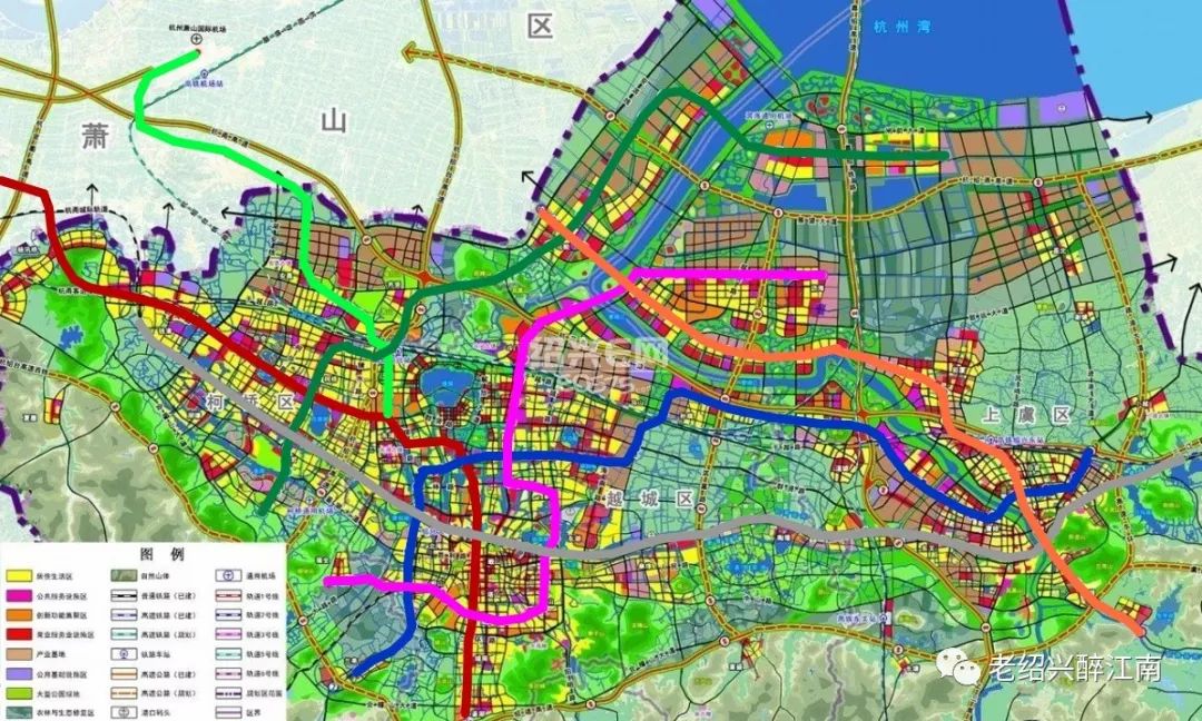 越西路-越兴路段) 4,未来计划的地铁3号线(西接绍诸城际地铁-滨海新城