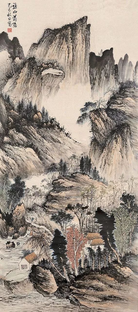 [经典欣赏]山重水复,万法归一:"京津画派"大手笔萧谦中山水画探秘