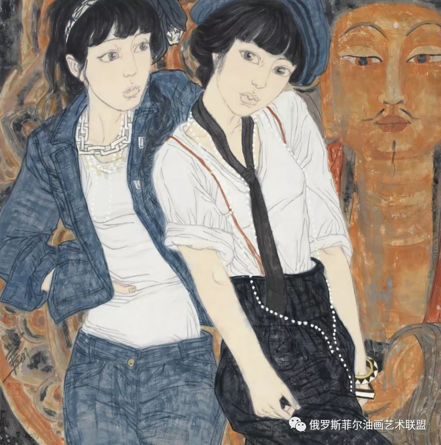 中国女画家许莹国画人物作品欣赏