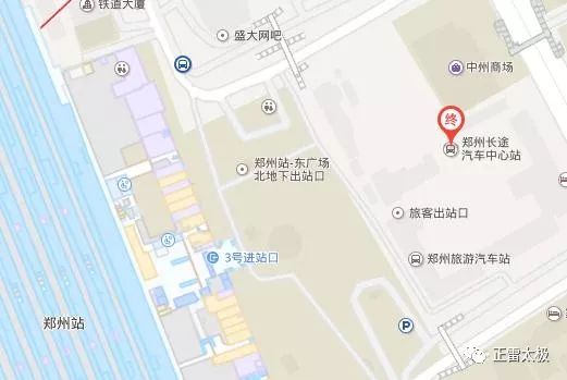 a,"郑州站" (郑州站步行至 郑州汽车客运中心站 示意图) b,"郑州东站"