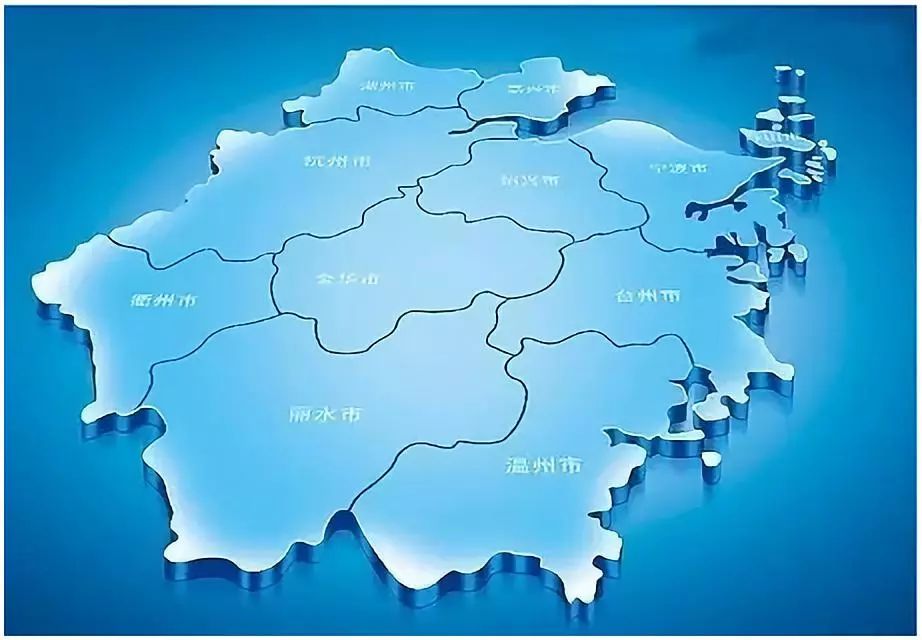 △浙江省地图图片