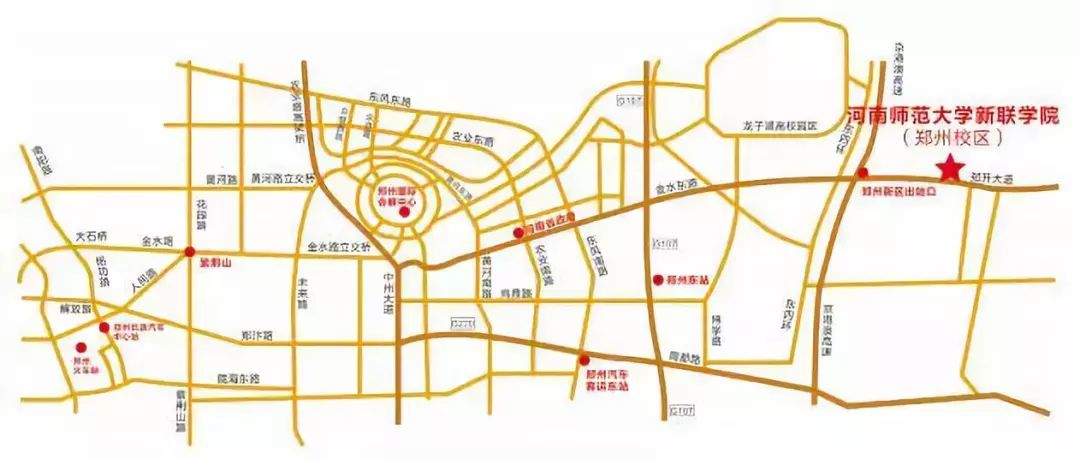 (3)郑州东站(高铁站)距河南师范大学新联学院8000米(15分钟车程).图片