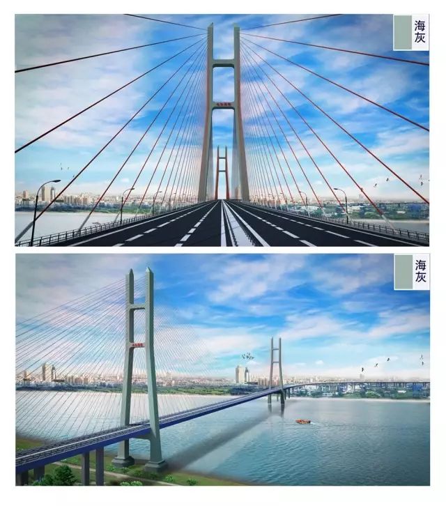 九江长江二桥桥体色彩设计
