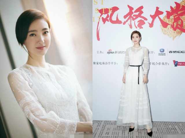 王丽坤和赵丽颖同穿白裙子,网友:终于知道林更新选择她的原因了