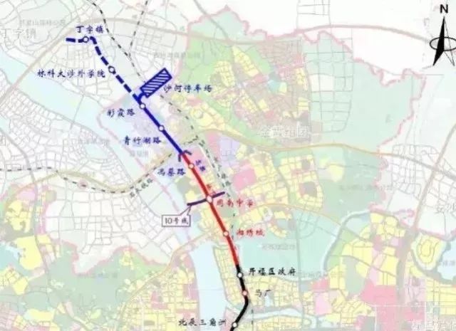 长沙地铁线北延至望城,4号线年底发车!