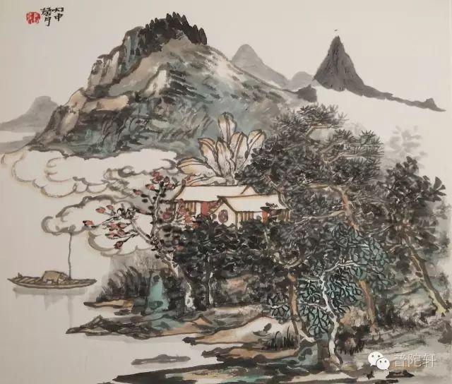 100副国画山水小品太精致了含教程