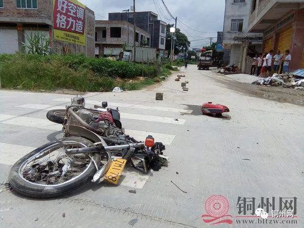 北流六靖原第六中学路口又见车祸