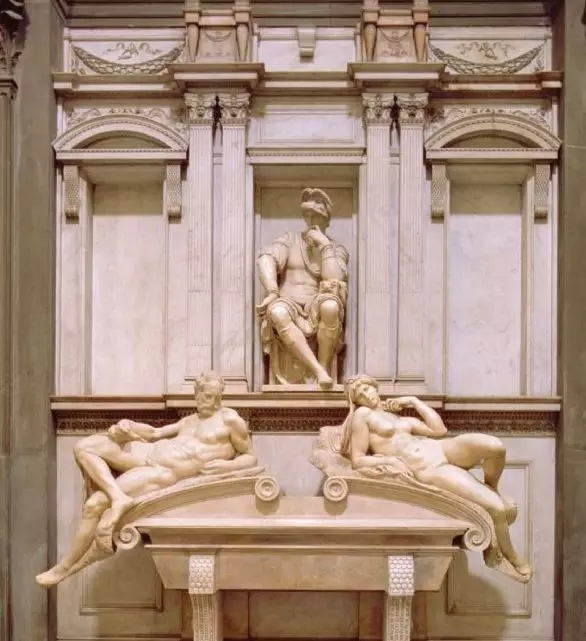当时的教皇利奥十世又强迫他为美第奇家族的圣洛伦佐陵墓制作雕像,他