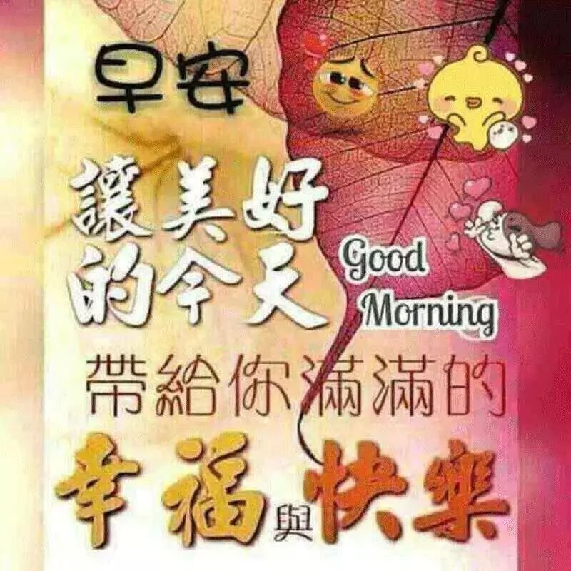 新的一天早上好的问候语加表情