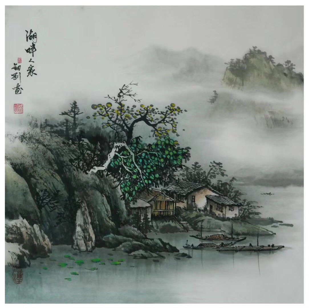 中国知名山水画画家刘剑刚老师作品欣赏