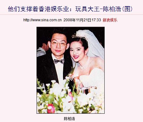 然鹅22岁那年和"玩具大王"陈柏浩结识并且高调闪婚嫁豪门以后,叶蕴仪