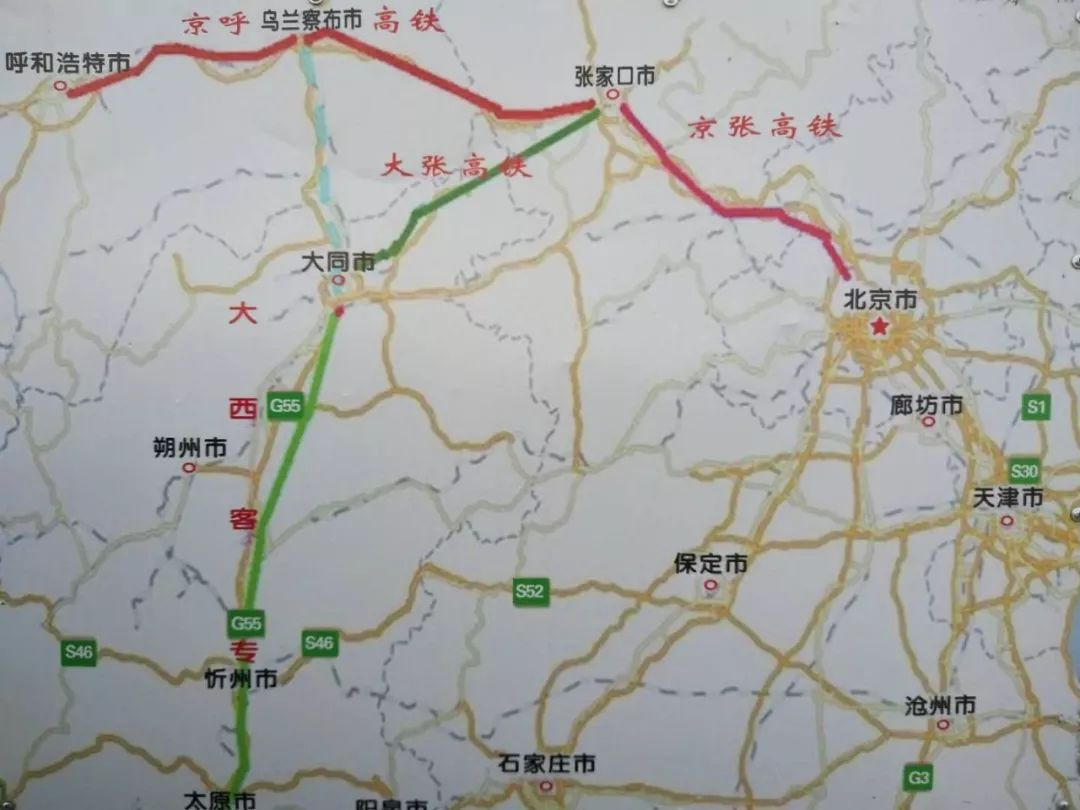 大张铁路通到咱河北 中国高铁见证中国速度 大张高铁起自山西省怀仁图片