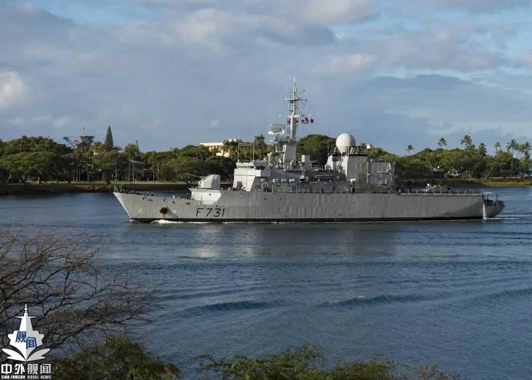 法国海军花月级二等护卫舰"牧月"号 该舰是法属太平洋波利尼西亚群岛