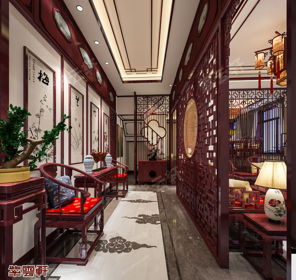紫云轩中式装修,设计装修两手抓,红木家具量身订
