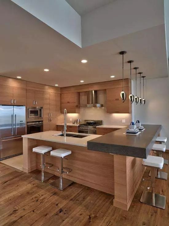 开放式厨房吧台设计让您的空间更具魅力!
