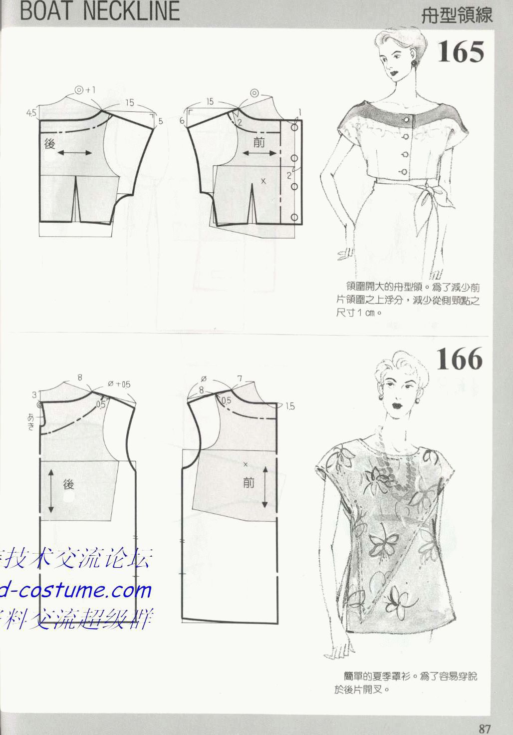 [转载]服装图纸集|188种领子的款式与图纸(下)
