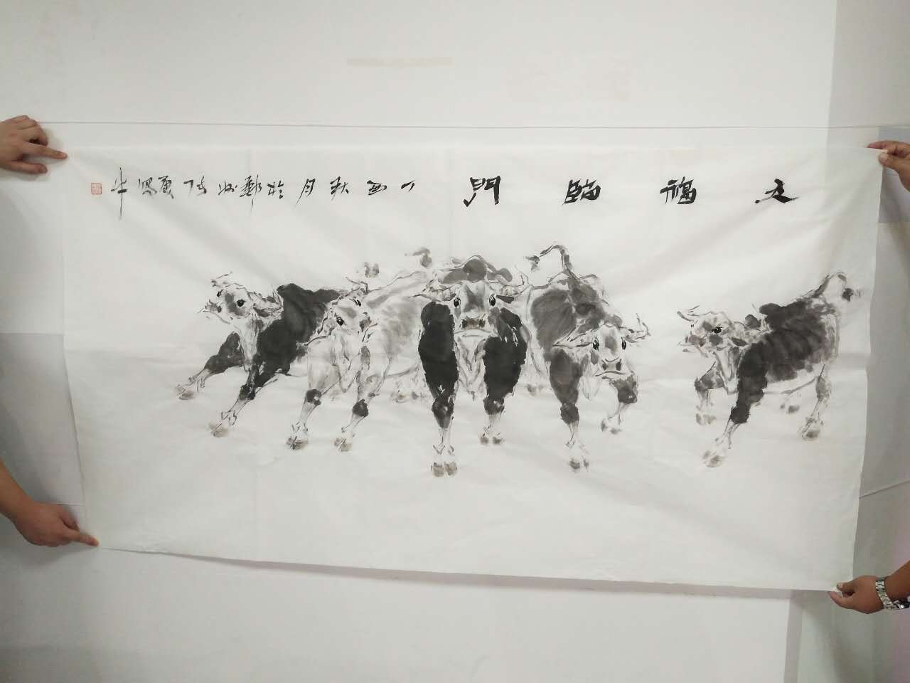 国画写意牛--当代实力画家张勇