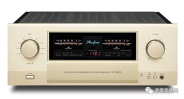 器材新品 采用旗舰前级音量控制accuphase E 600纯a类合并式扩音机