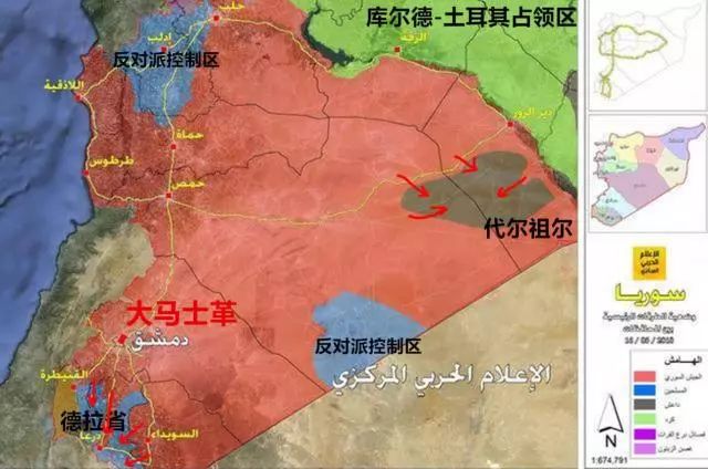 叙利亚控制区域()