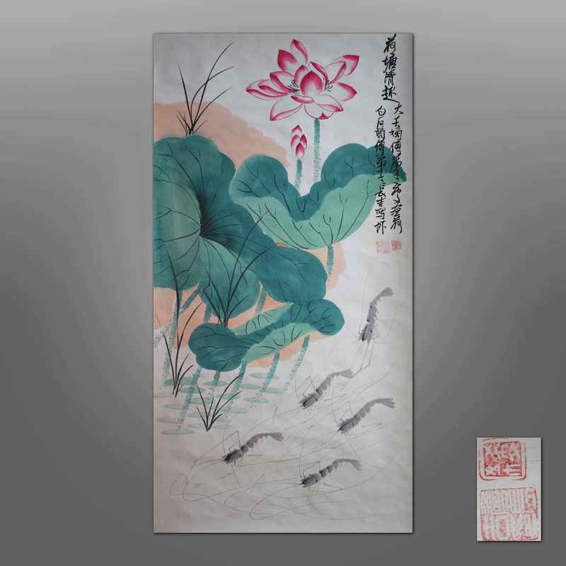 "南张北齐"嫡传弟子陈希文詹长吉合创佳画《荷塘清趣》