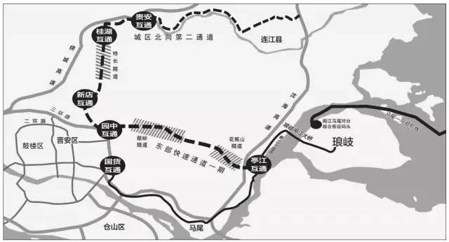 终点顺接横五线连江城关至贵安段公路.图片