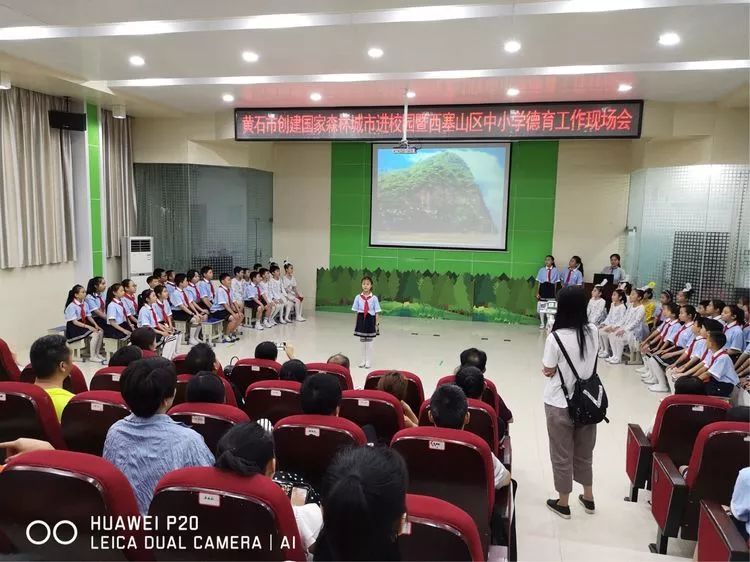 黄石市磁湖小学501中队召开"让森林走进城市,让城市拥抱森林"主题队会