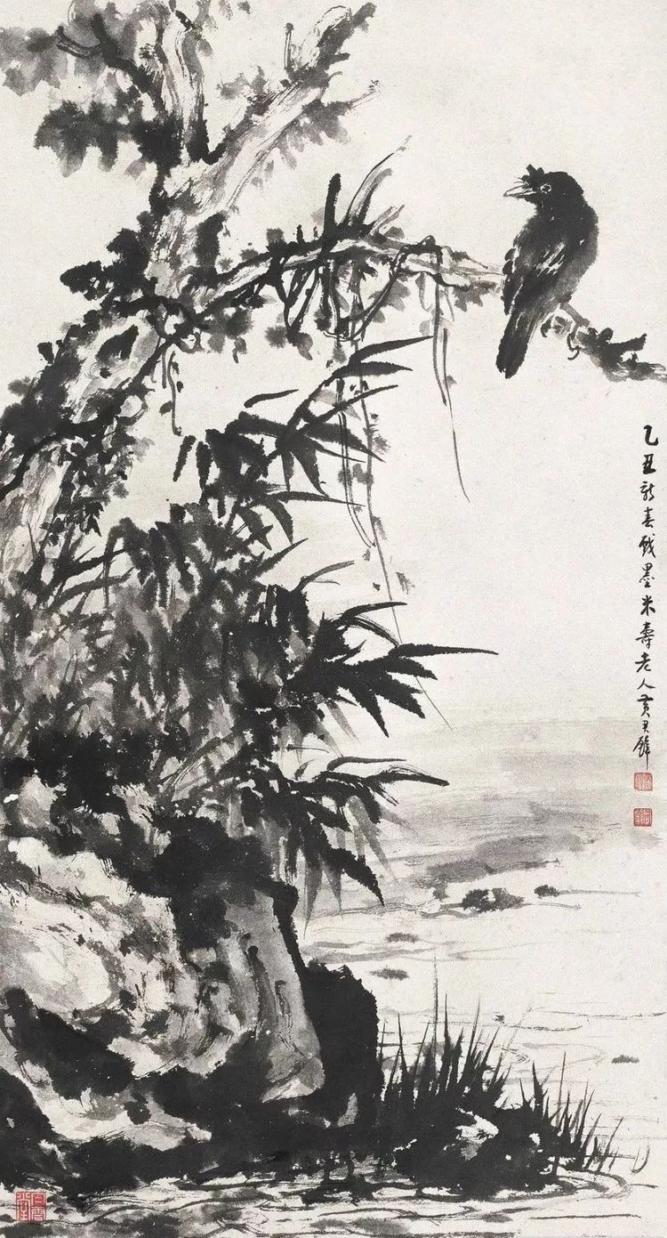 国画大师黄君璧写兰竹