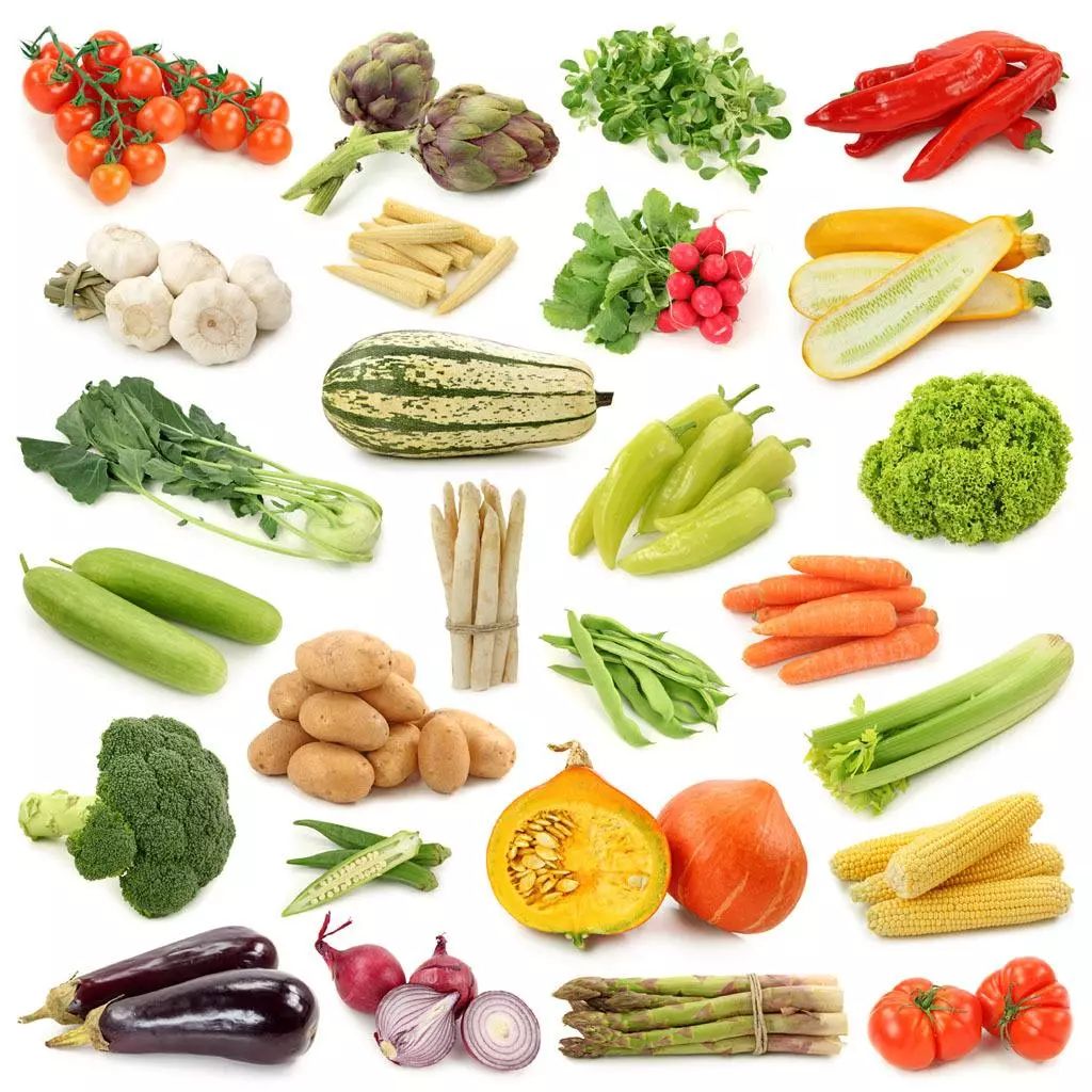蔬菜按照颜色不同可以分为很多种