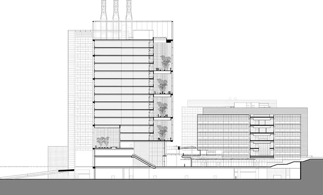案例15个大尺度中庭案例附剖面图