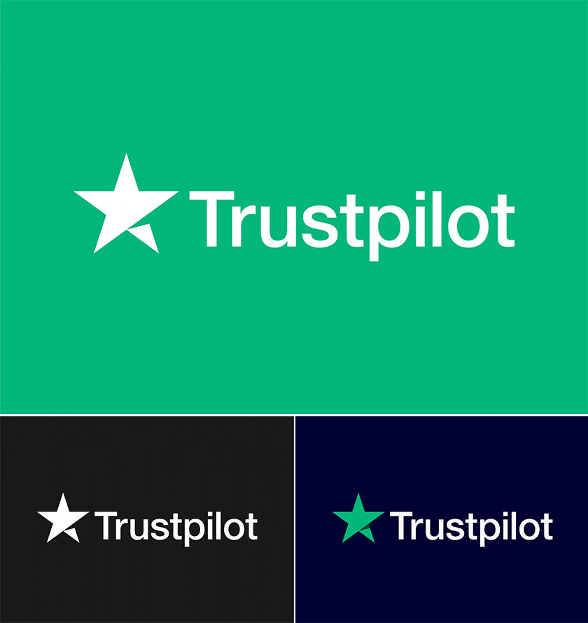 LOGO双赢彩票APLUS-电商点评服务网站Trustpilot更新logo设计(图2)