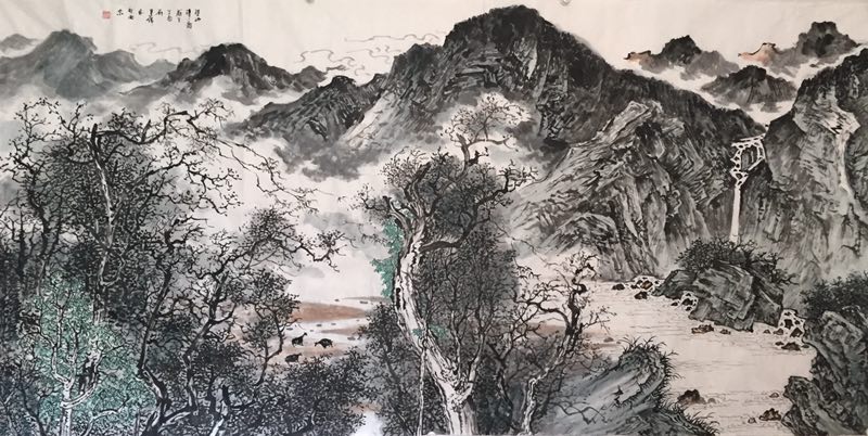 净心诗意绘丹青|著名画家刘建伟作品赏析