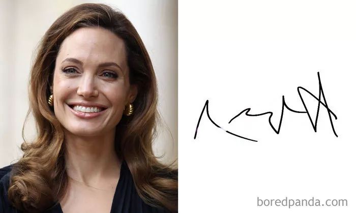 12 angelina jolie 安吉丽娜·朱莉:看人,反正签名也看不懂