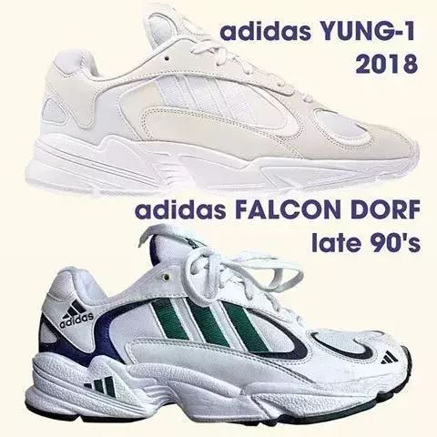 1997 og adidas yung 1 falcon