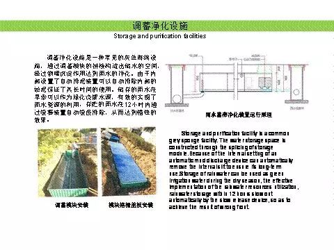 调蓄净化设施介绍调蓄净化设施安装施工现场透水地坪中心花园俯视图透