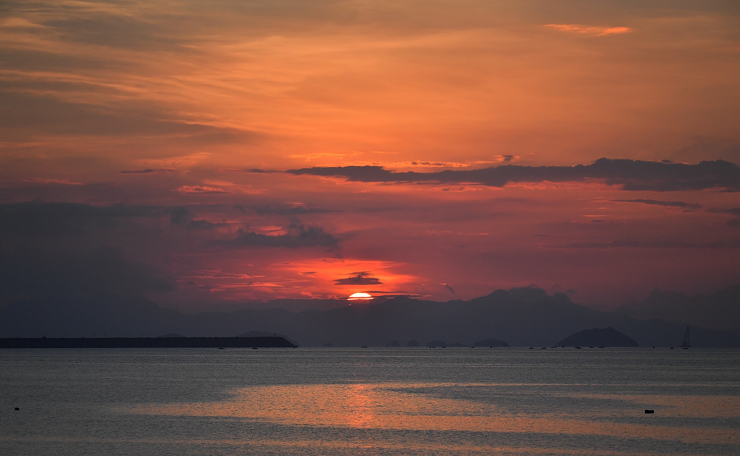 海上日出全记录,摄于深圳大鹏湾