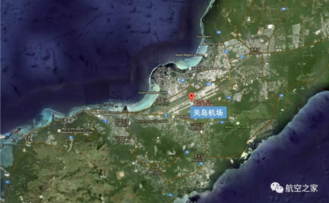 图4,关岛机场卫星图