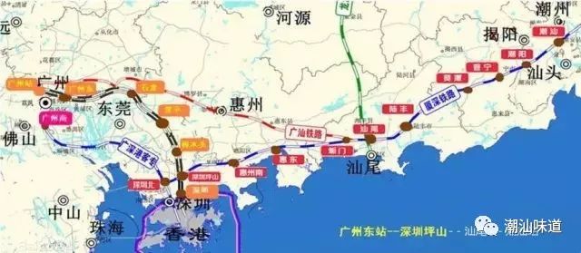 未来广汕铁路将与赣深铁路在惠州北站接驳