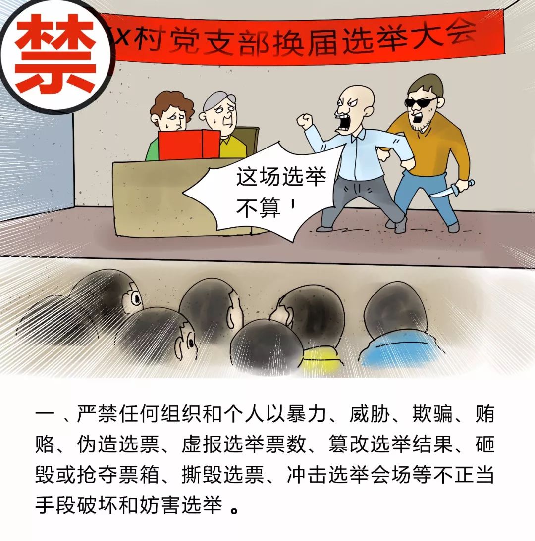 村级组织换届选举这些事情不能做