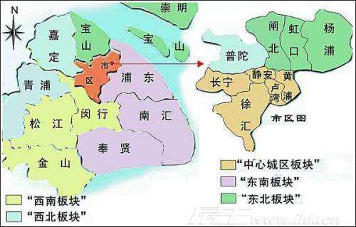 上海各区地图