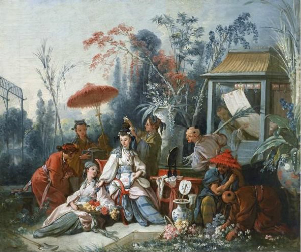 法国画家布歇(francois boucher)的画作是"中国热"的典型代表