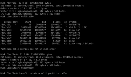 linux 怎么看硬盘