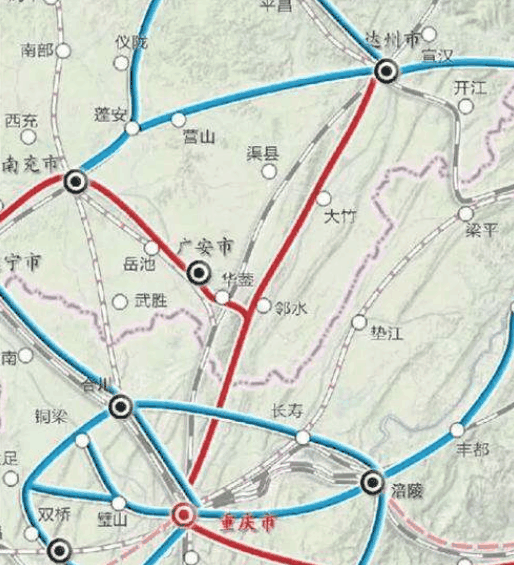 重庆至四川计划修建一条城际高铁 途经城市迎发展机遇!