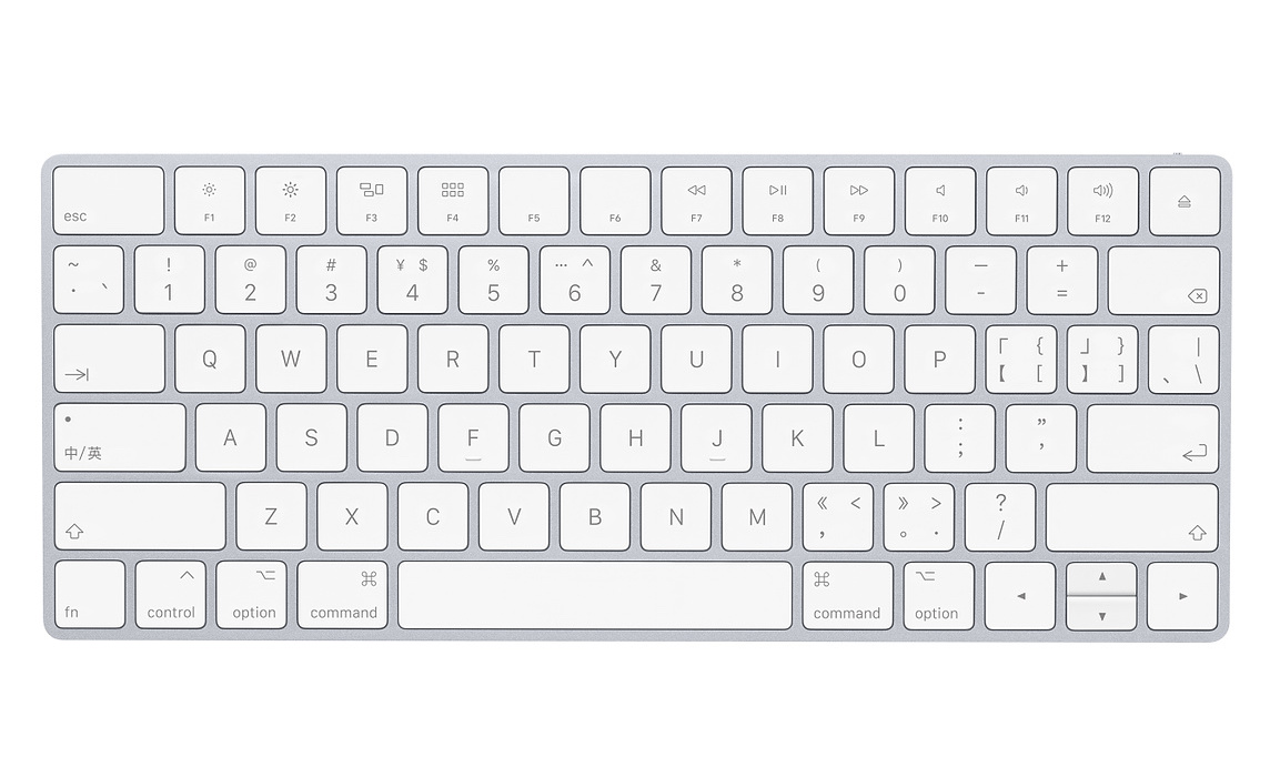 mac 产品的新中文键盘布局(来源:apple)