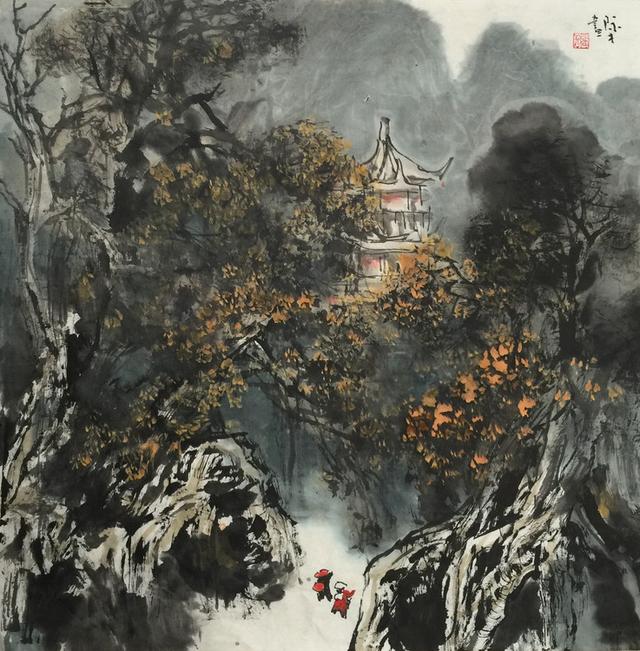 诗配画读岭南派张际才山水画有感