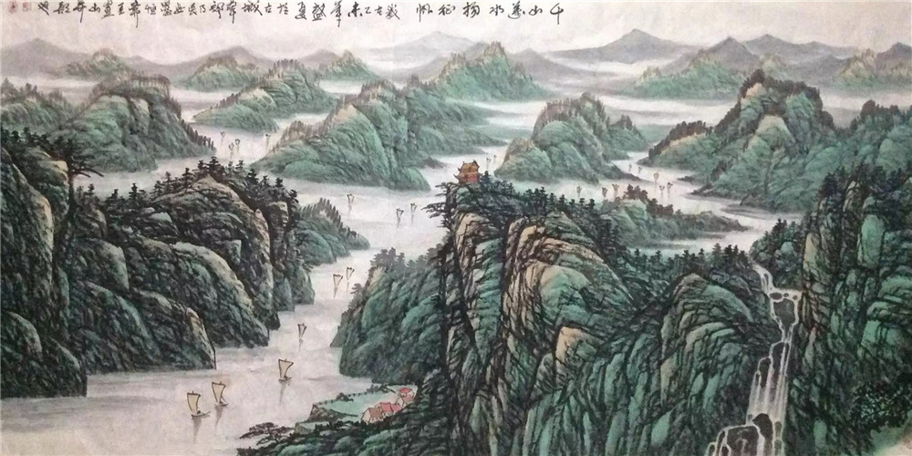 彩墨丹青浅谈著名画家卢山绘画艺术