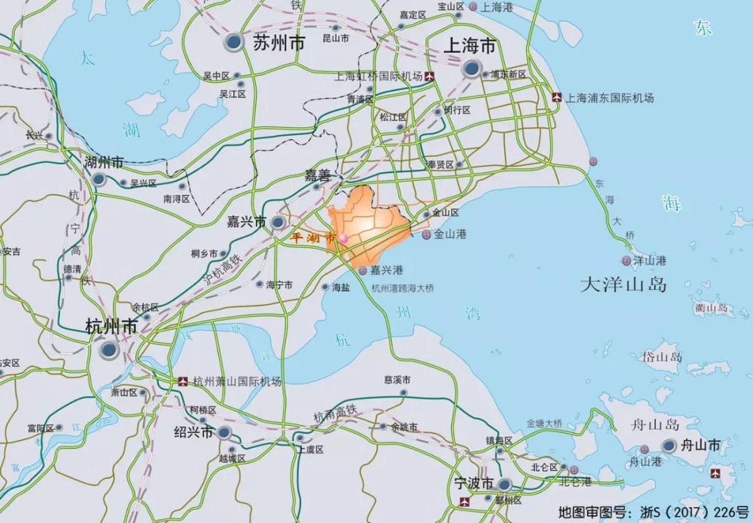 平湖,地处杭州湾跨海大桥北岸   :平湖政府官网