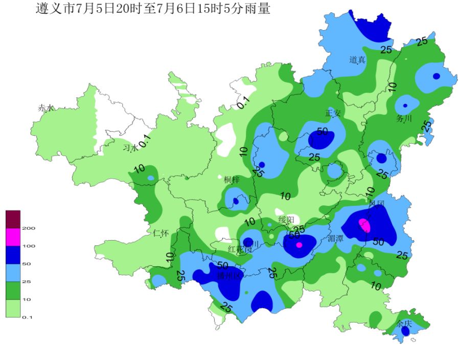 来看看播州区部分区域暴雨后的景象