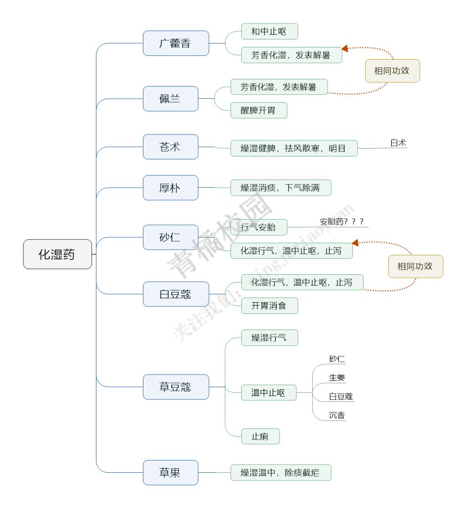 19考研|化湿药思维导图 超速歌诀,超赞!