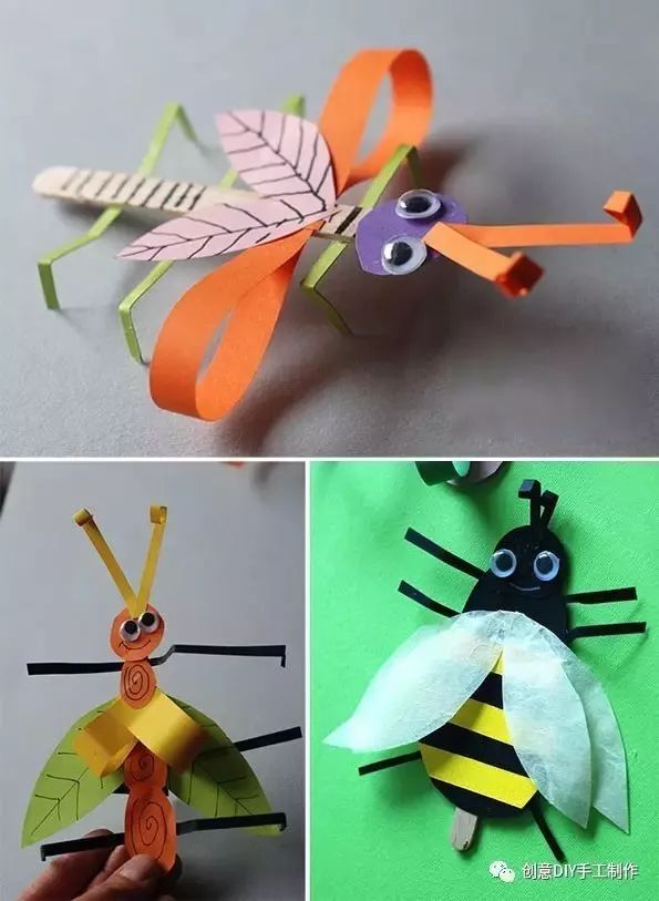 【小天使亲子团】亲子手工丨冰棒棍做可爱小昆虫
