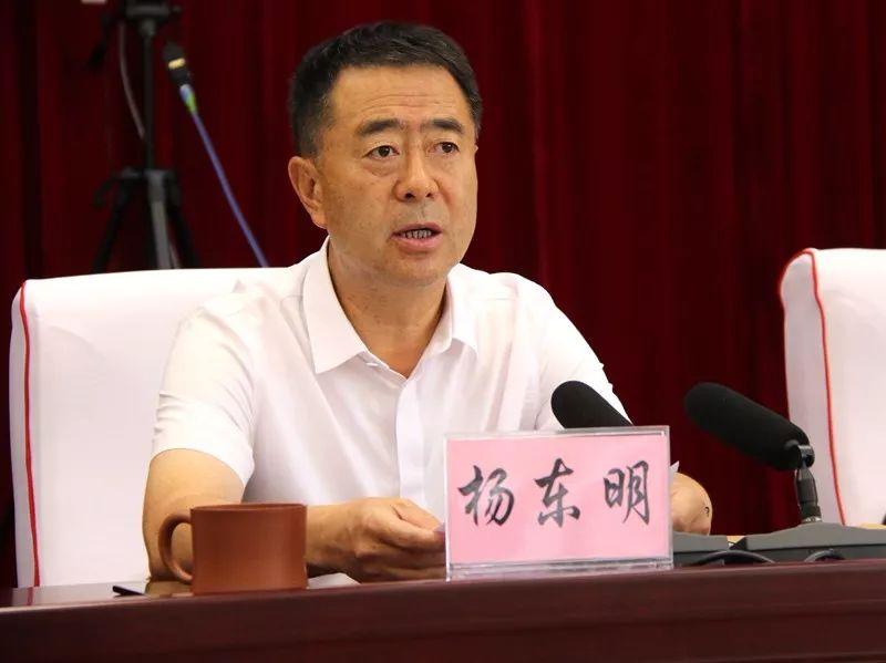 市政府副市长,市政府妇儿工委主任杨东明讲话